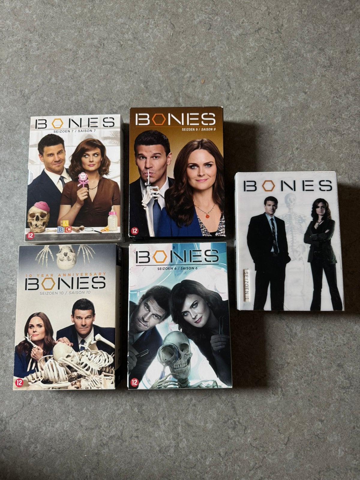 Bones DVD serie 5 seizoenen, Cd's en Dvd's, Ophalen of Verzenden, Zo goed als nieuw