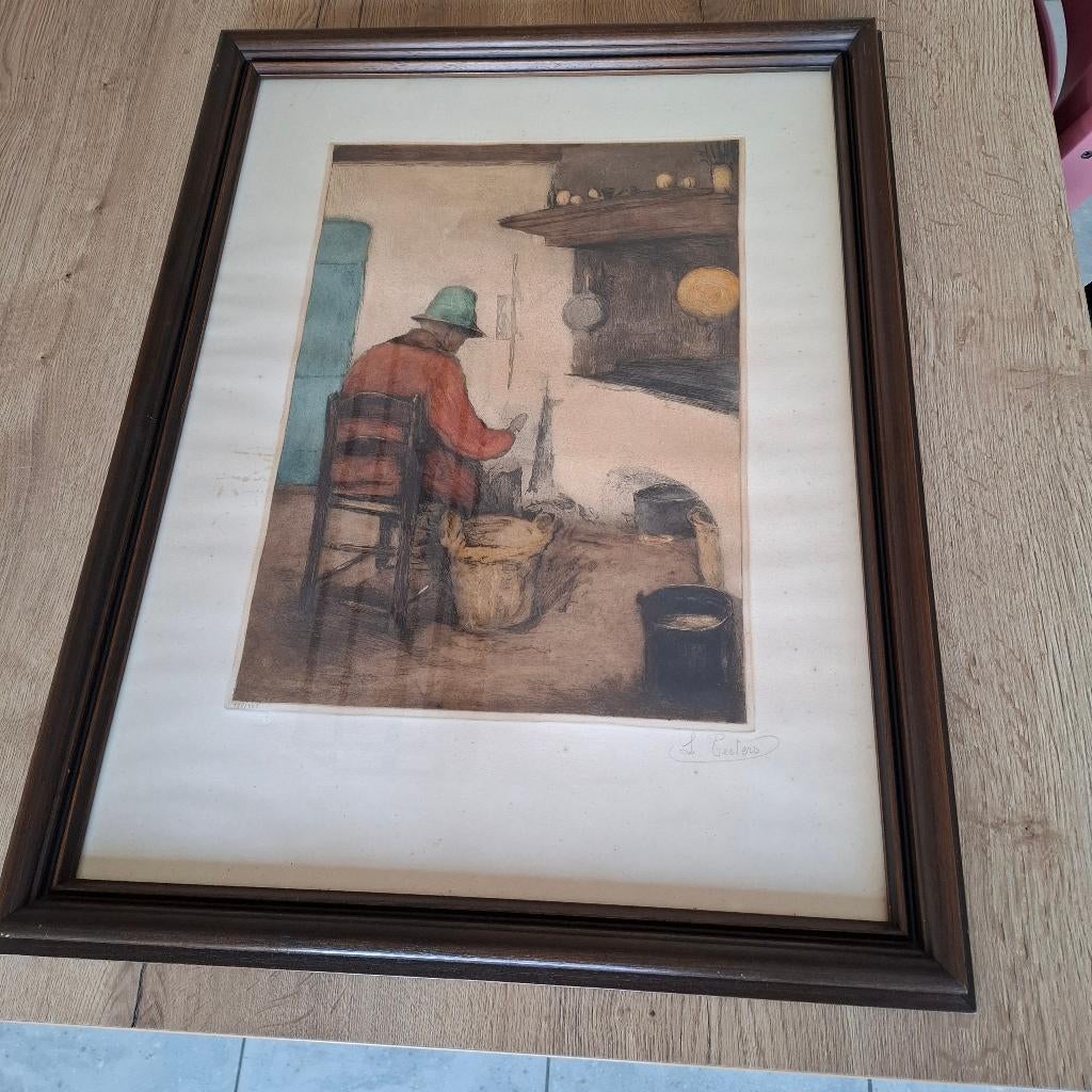 Schilderij L Peeters, Ophalen
