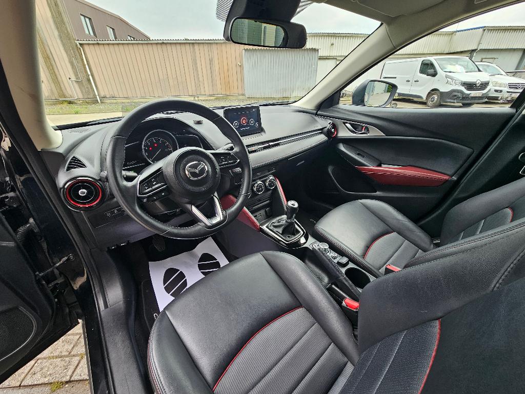 Mazda CX-3 2.0i SKY-G | Navi | Camera | Leder | Garantie, Auto's, Mazda, Voorwielaandrijving, 1998 cc, 4 cilinders, Zwart