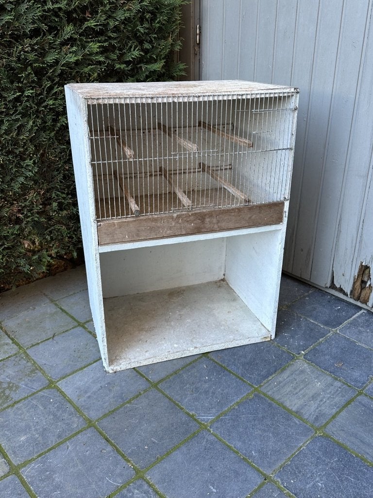 vieille cage à oiseaux, Enlèvement, Utilisé, Bois, Cage à oiseaux