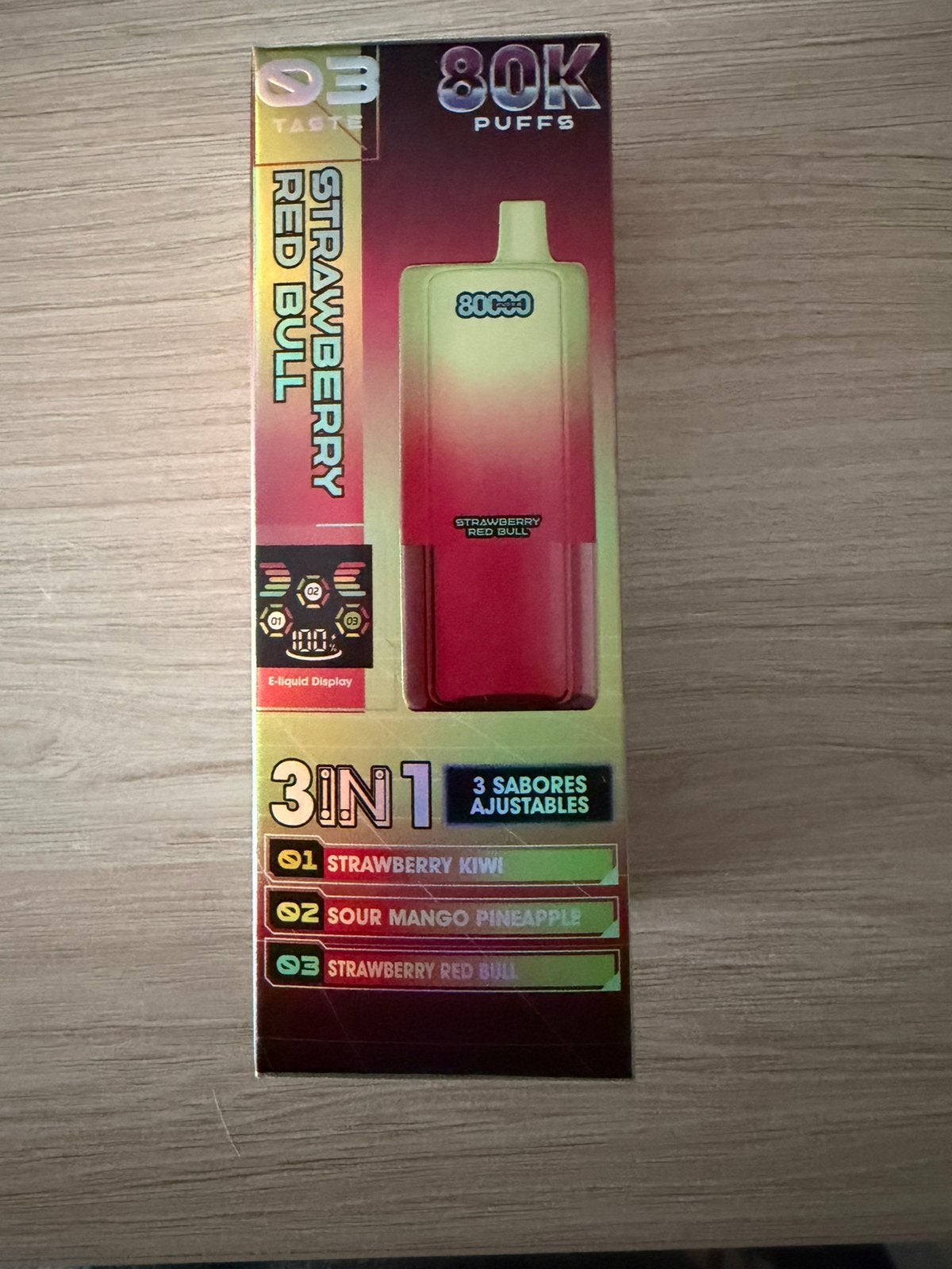 Vapes 3 smaken in 1. 80k puffs, Ophalen of Verzenden, Nieuw
