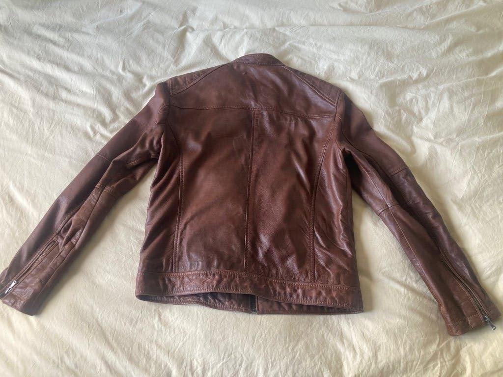 Oakwood - bruin leren jas, Large, Maat 52/54 (L), Oakwood, Bruin, Ophalen of Verzenden