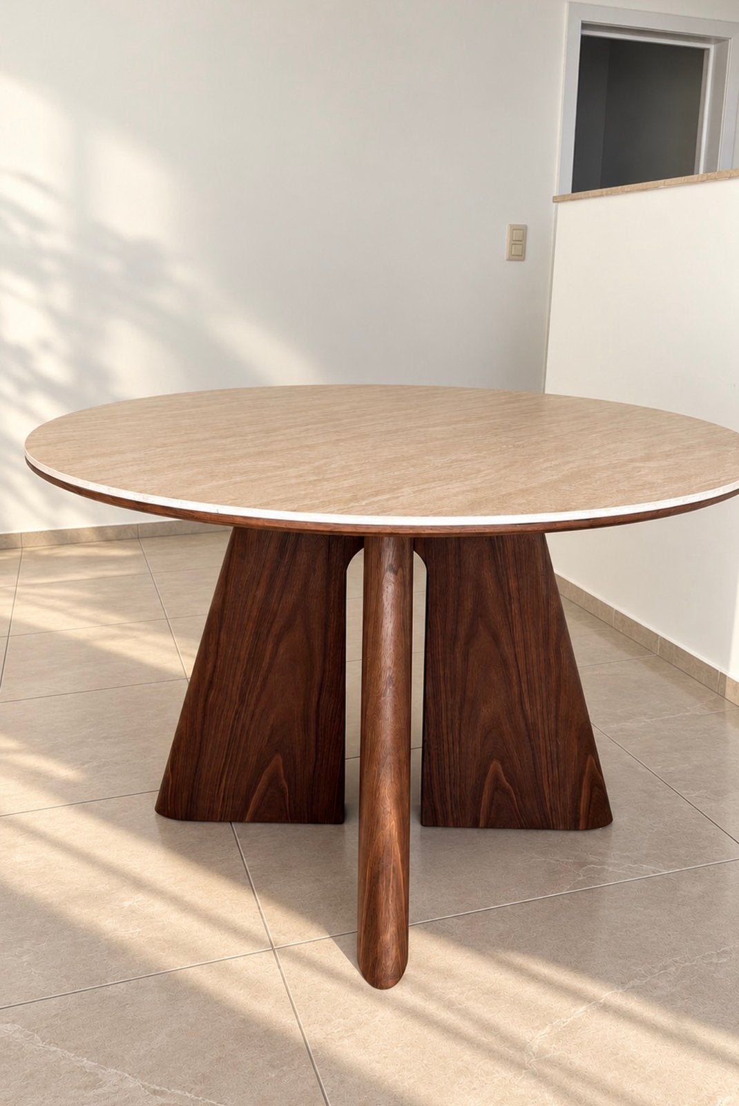 Eettafel, Rond, Nieuw, Ophalen of Verzenden, Overige materialen