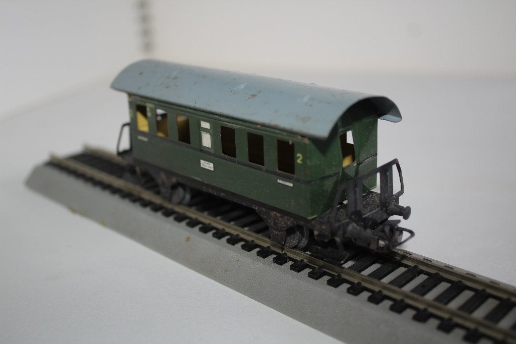 Marklin Ho metalen  DB wagen, Wisselstroom, Gebruikt, Wagon, Ophalen of Verzenden