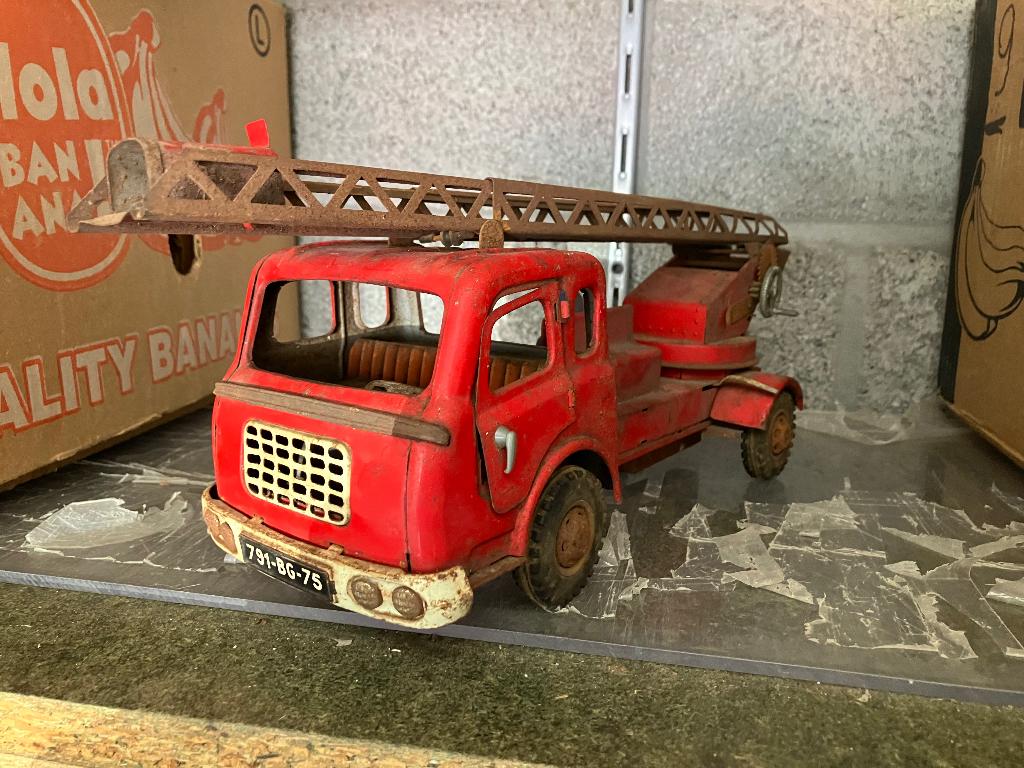 blikken pompierauto, Collections, Enlèvement ou Envoi