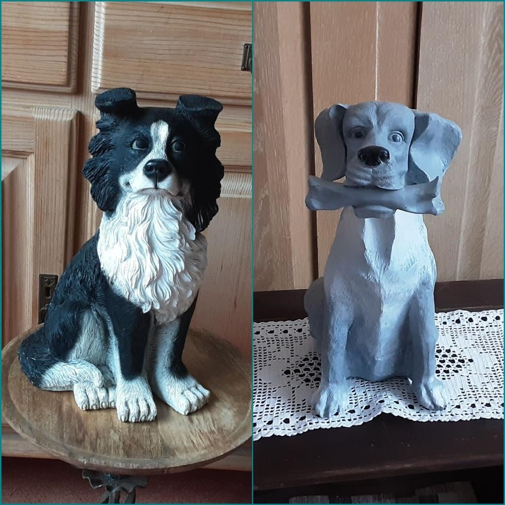 Kunststof beelden, 6€/st, 10€ allebei, Tuin en Terras, Tuinbeelden, Kunststof, Ophalen of Verzenden