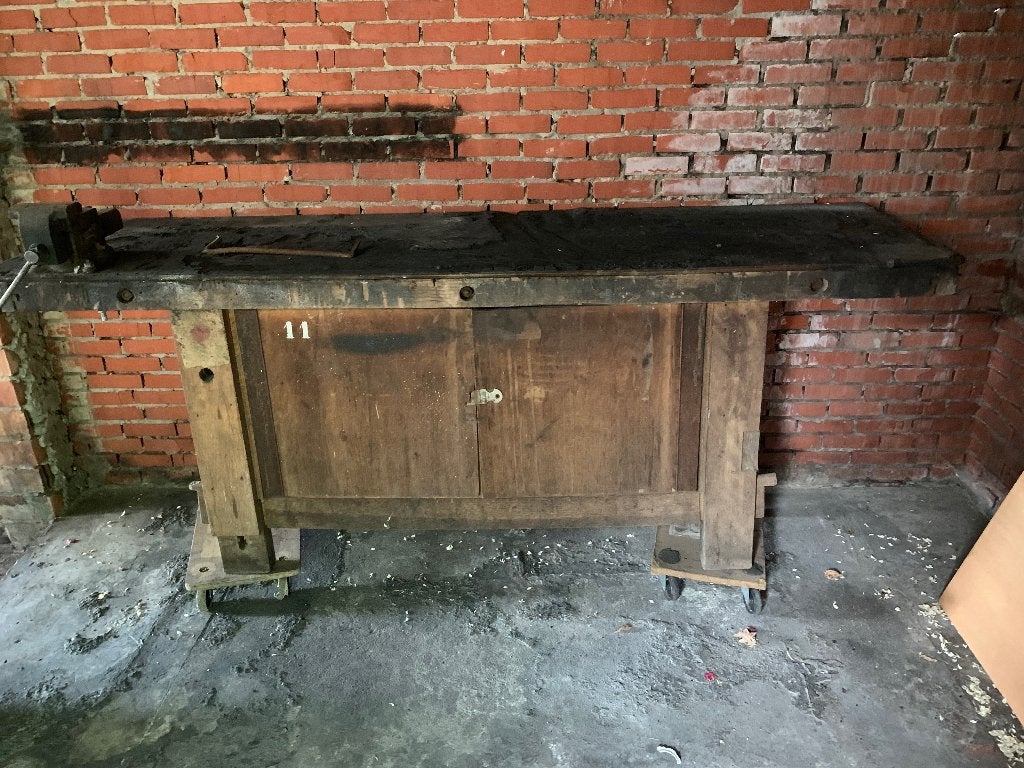 werkbank te koop, Enlèvement, Utilisé, 170 cm ou plus, Étau