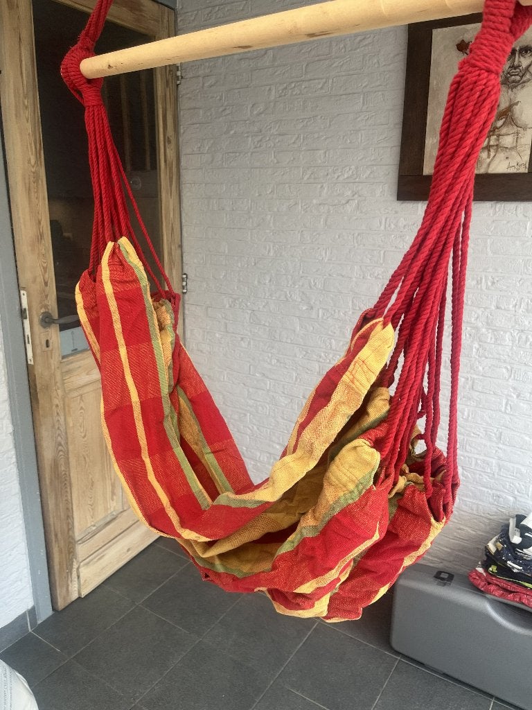 Fel gekleurde hangmat, Tuin en Terras, Ophalen, Zo goed als nieuw, Eenpersoons