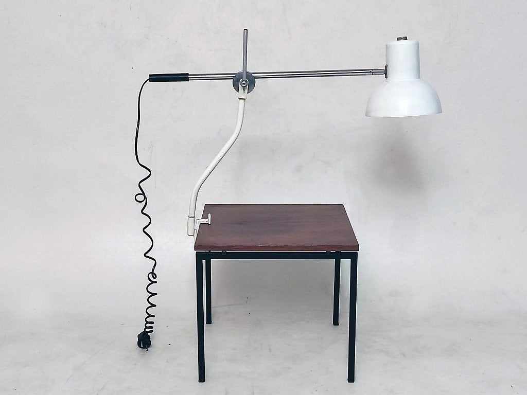 lampe de table, lampe à pince, design industriel, Enlèvement ou Envoi, Utilisé