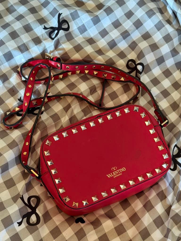 Petit sac pour appareil photo Valentino Garavani Rockstud, Enlèvement, Utilisé