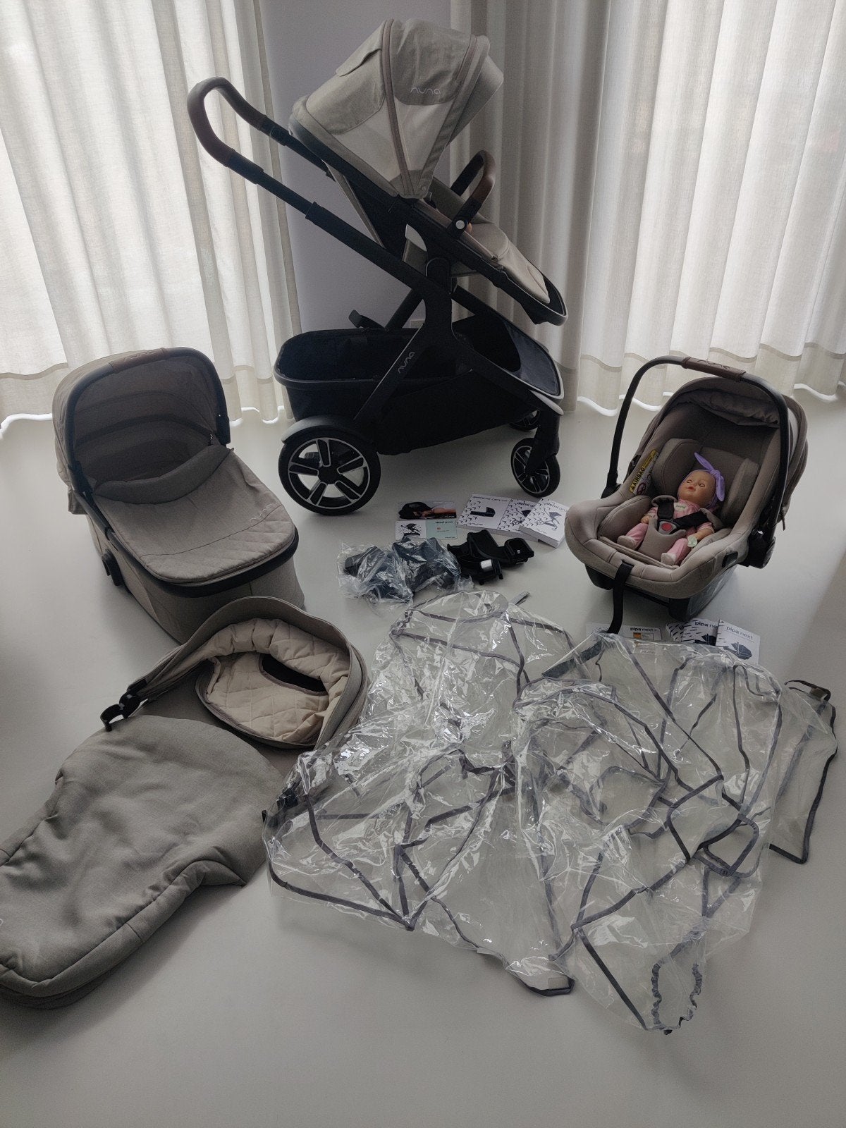 Nuna Demi Grow kinderwagen + Pippa Next babyautostoel, Kinderen en Baby's, Ophalen, Kinderwagen, Overige merken