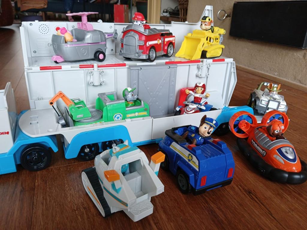 Paw Patrol truck en pups + voertuigen, Ophalen, Zo goed als nieuw