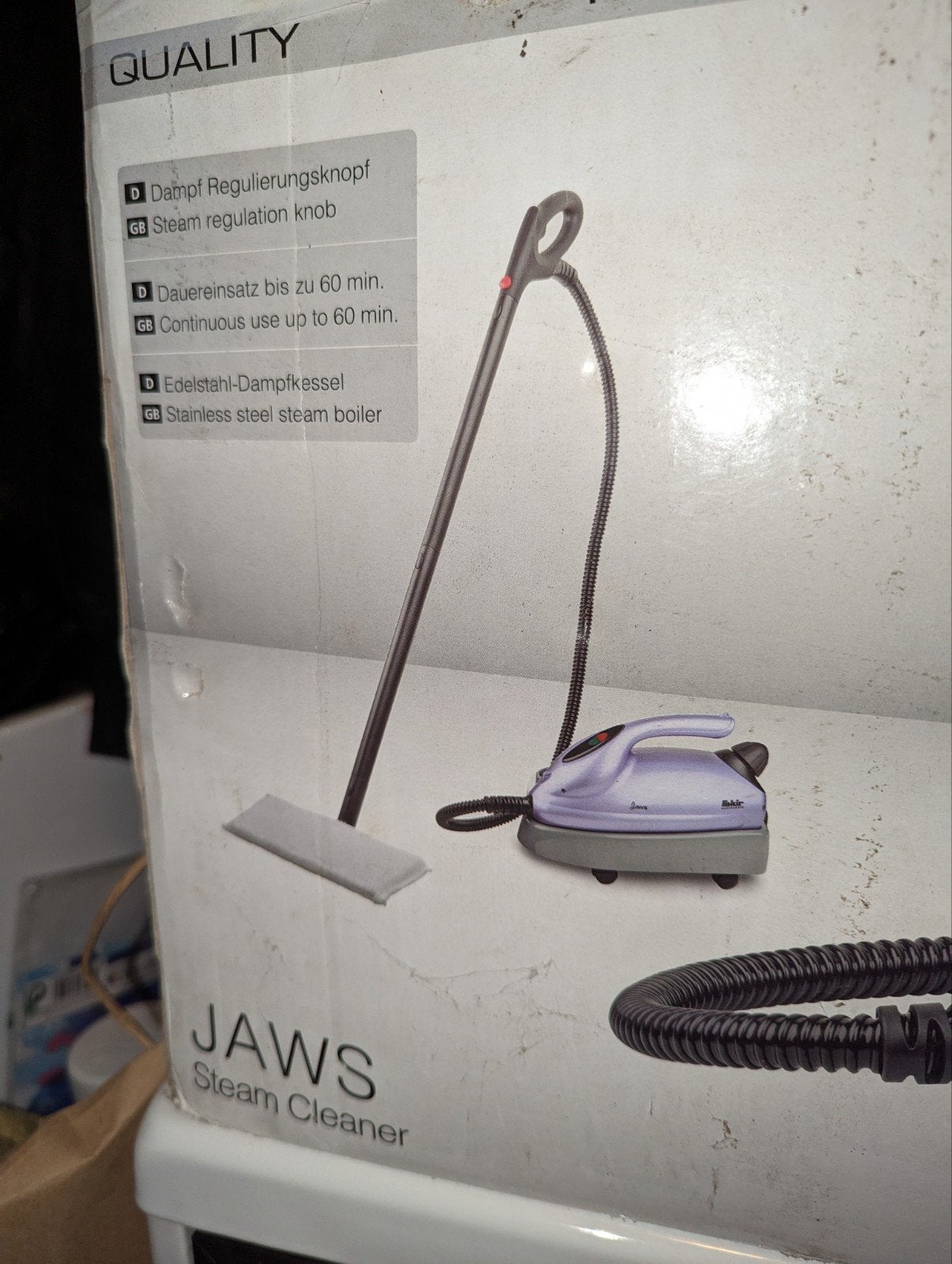 Balai vapeur JAWS (Très bon état), Ophalen of Verzenden, Nieuw, 2000 watt of meer