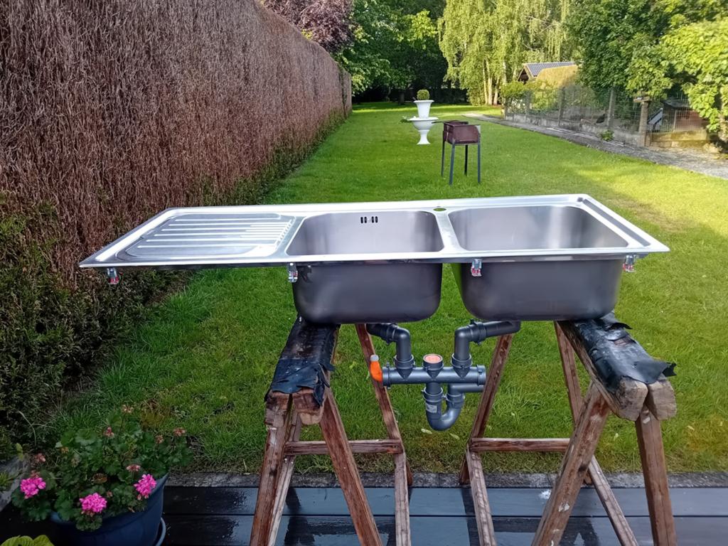 Evier inox Franke 116 cm X 50 cm, Enlèvement