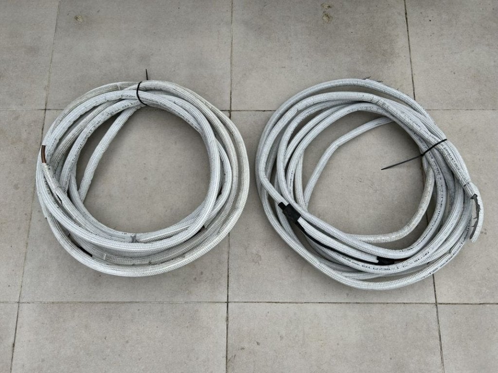 Airco Koelleiding 1/4" + 3/8" - 2x 12,5 meter, Ophalen of Verzenden, Gebruikt