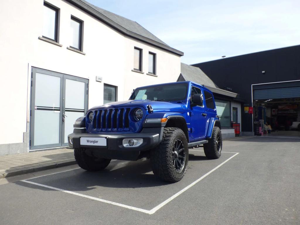 Jeep Wrangler Wrangler 2.0 Turbo Sahara*56000km* (bj 2020), Auto's, Jeep, Automaat, 4 zetels, 4 cilinders, Blauw
