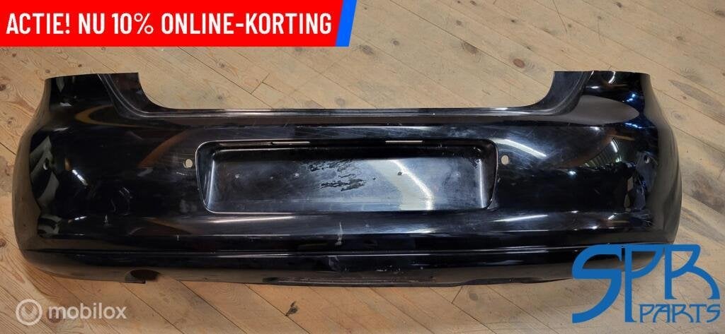 VW POLO 6R LC9X ACHTERBUMPER 4x PDC UITLAAT TREKHAAK SPARING, Gebruikt, Volkswagen, Ophalen of Verzenden, Volkswagen