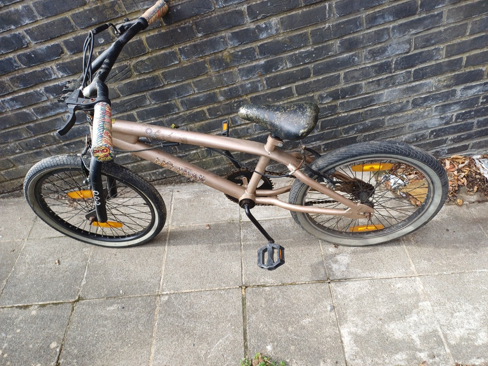 bmx à refaire complètement, Enlèvement