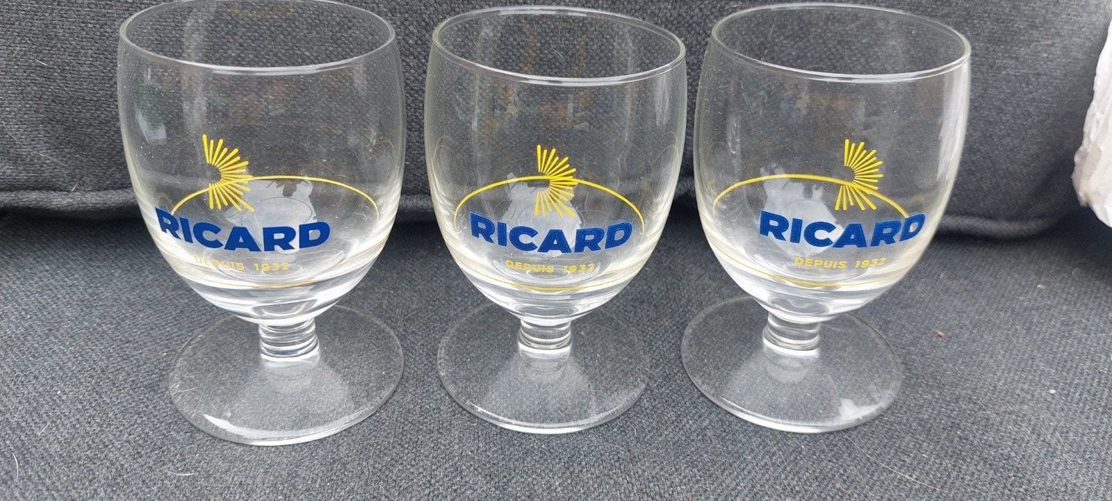 3 verres ricard demi soleil, Collections, Marques & Objets publicitaires, Enlèvement ou Envoi