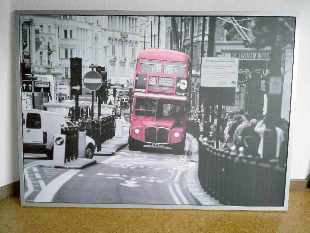 Canvas in kader : Londen, Modern, Ophalen, Gebruikt, Grijs