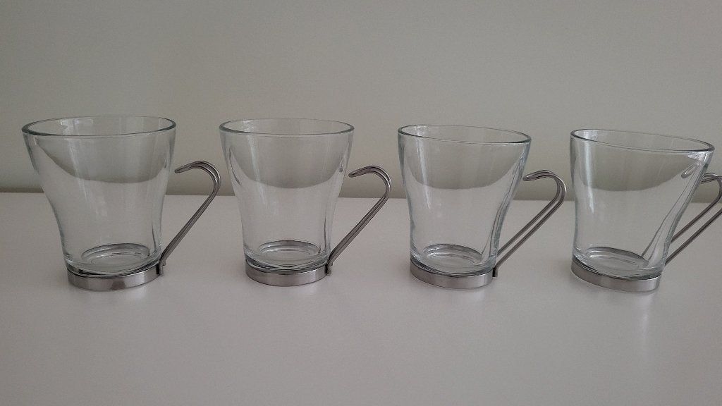 4 verres à thé Vitrosax, Enlèvement ou Envoi, Comme neuf, Autres types
