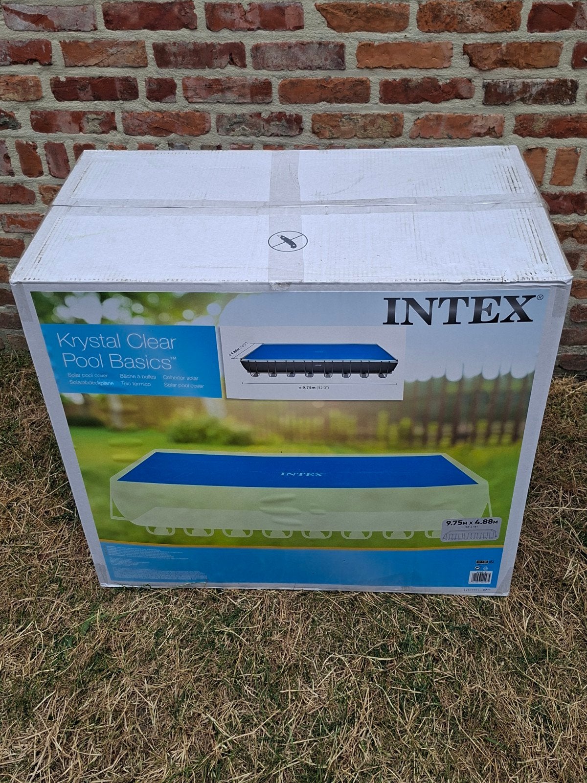 noppenfolie zwembad intex 975x488, Tuin en Terras, Ophalen, Afdekzeil