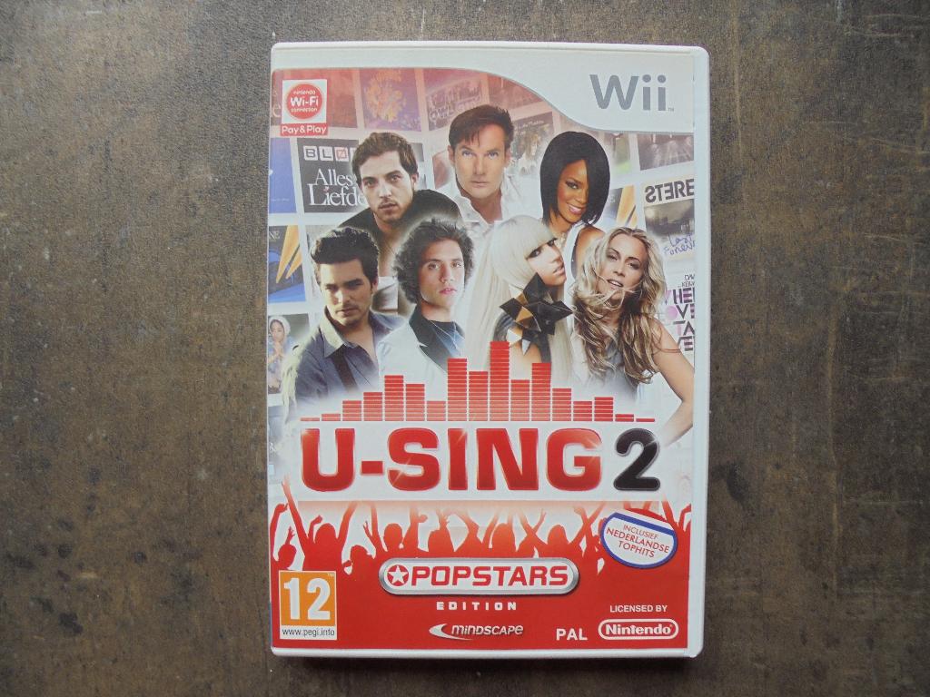 U-Sing 2 Popstars Edition voor Wii (zie foto's) II, Games en Spelcomputers, Games | Nintendo Wii, Muziek, Gebruikt, 1 speler, Ophalen of Verzenden