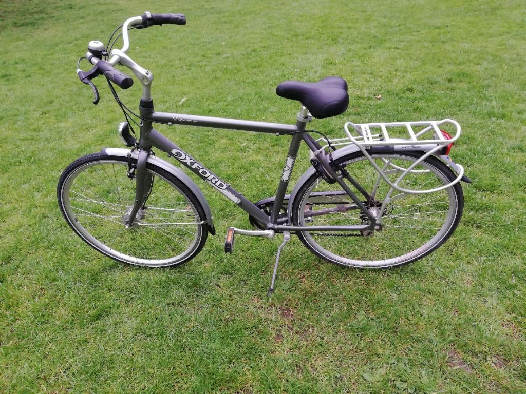 Oxford herenfiets in perfecte staat, Velgrem, Versnellingen, Zo goed als nieuw, 57 tot 61 cm