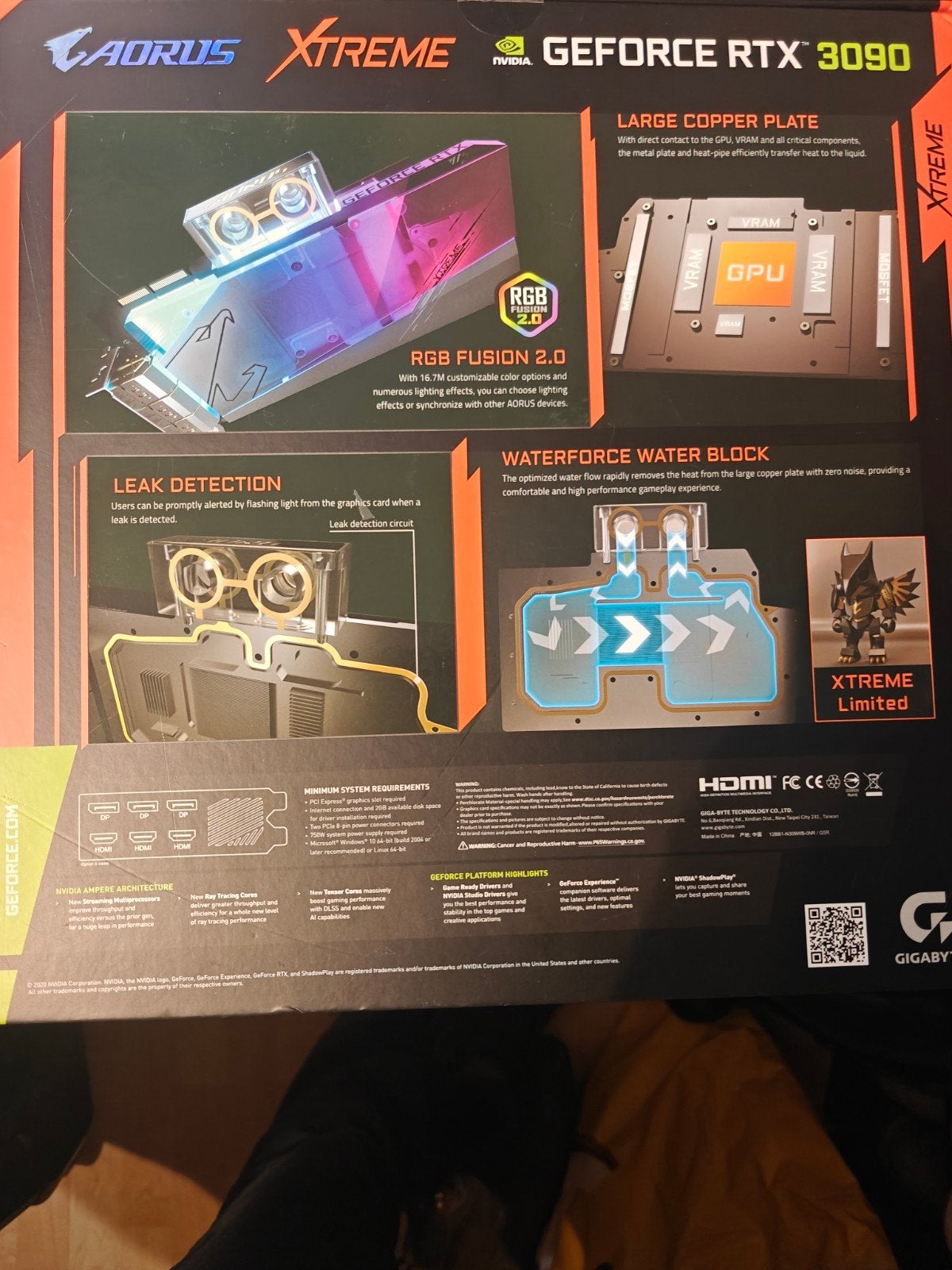 gigabyte RTX 3090 WB 24 Go, Informatique & Logiciels, Enlèvement ou Envoi