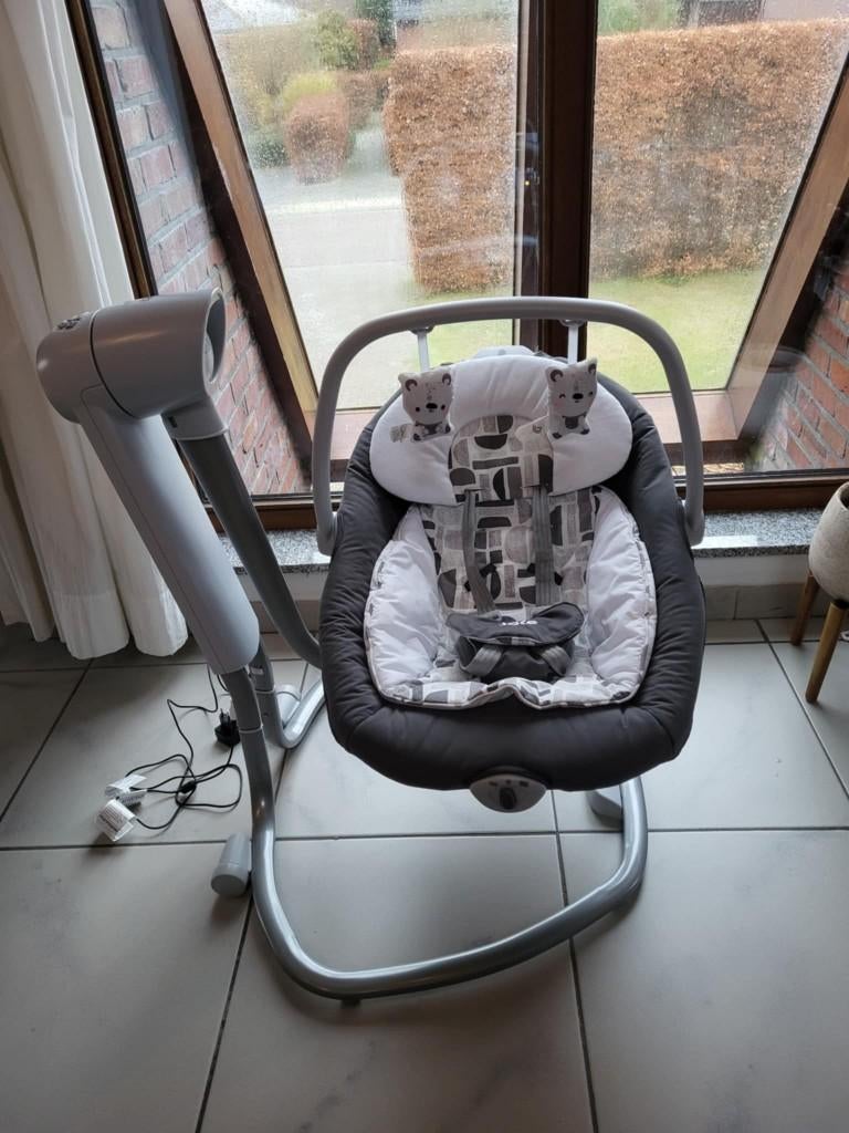 Elektrische schommelstoel Joie 2in1 Serina, Autres marques, Comme neuf, Enlèvement, Avec ceinture(s)