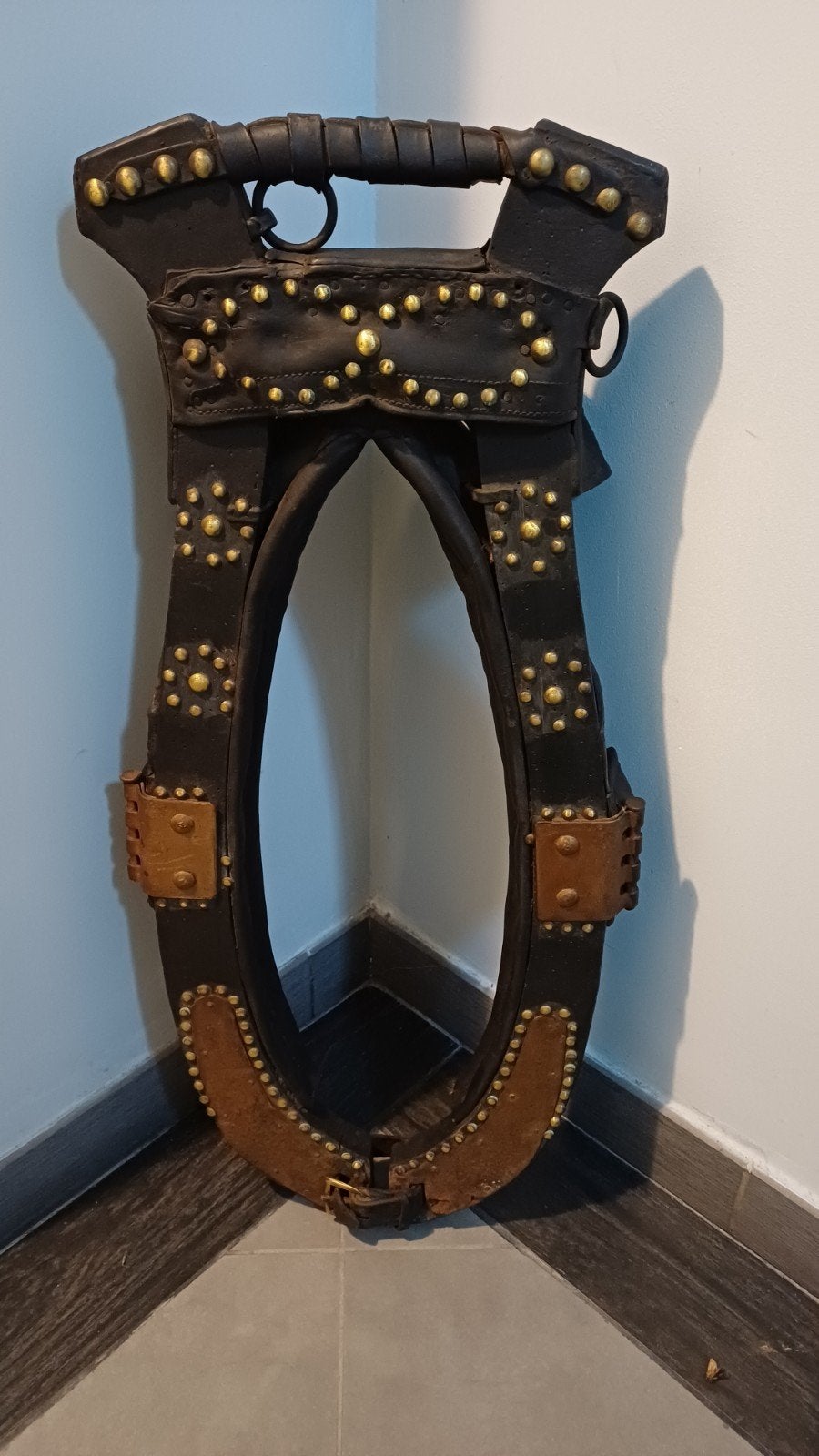 Ancien collier de cheval, Enlèvement