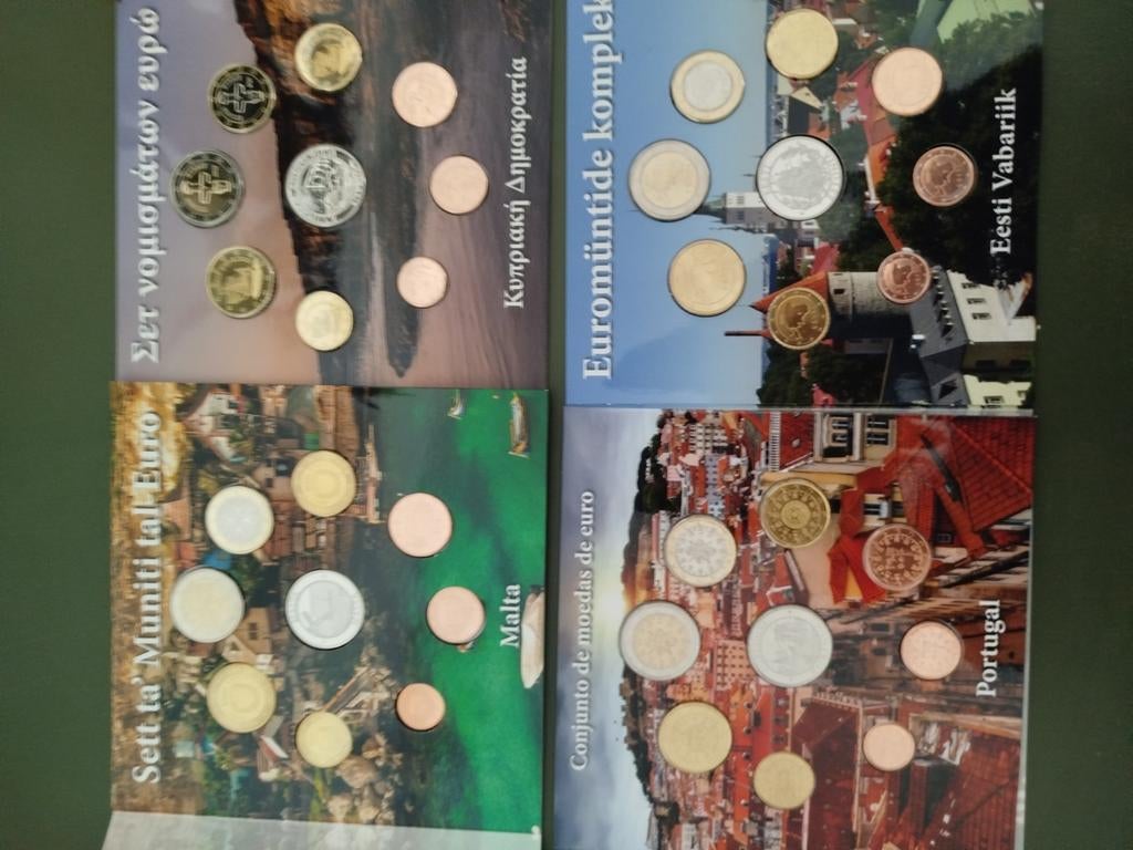 Set verschillende euromunten, Postzegels en Munten, Ophalen