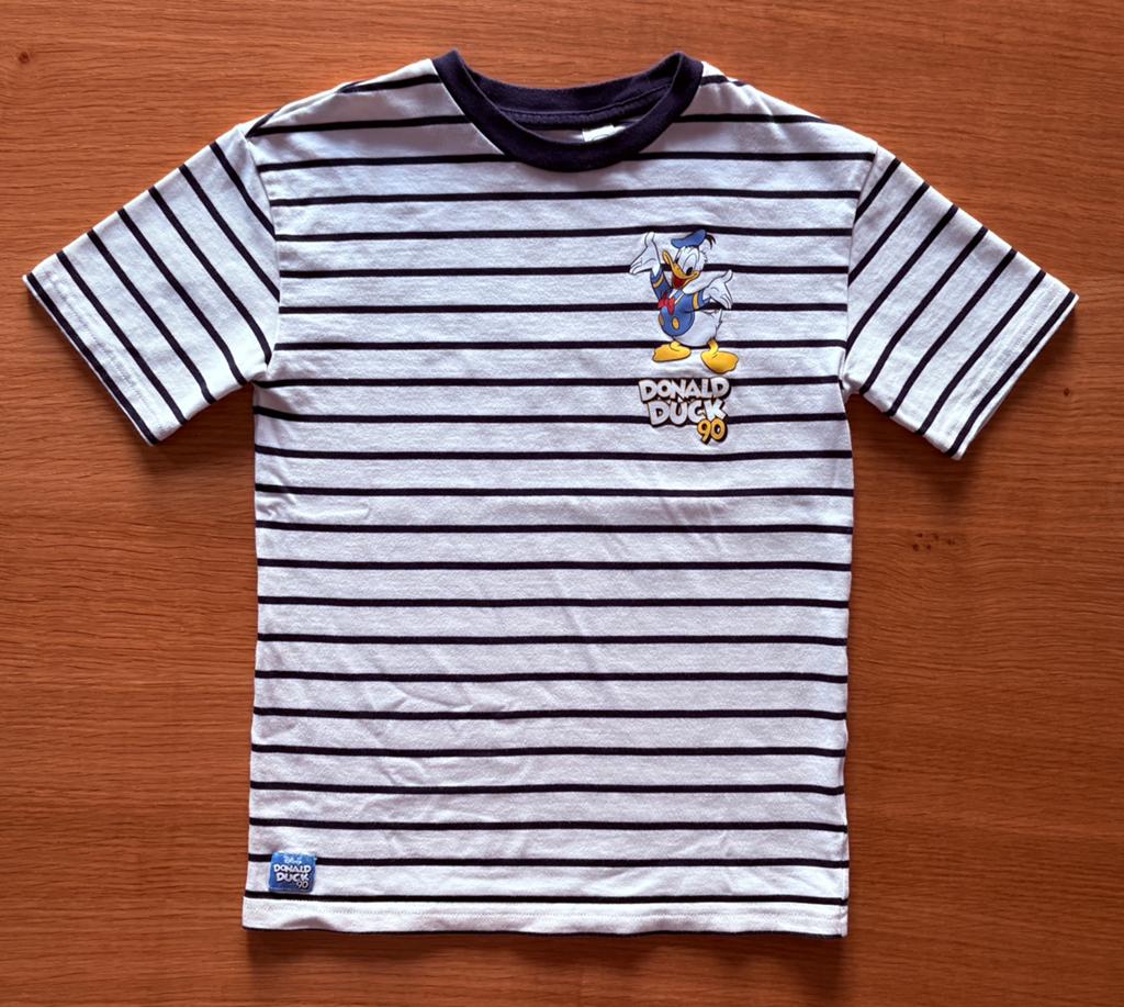 T-shirt ligné Donald H&M - 10 ans - 5€, Enfants & Bébés, Vêtements enfant | Taille 140, Enlèvement ou Envoi, Comme neuf, Garçon