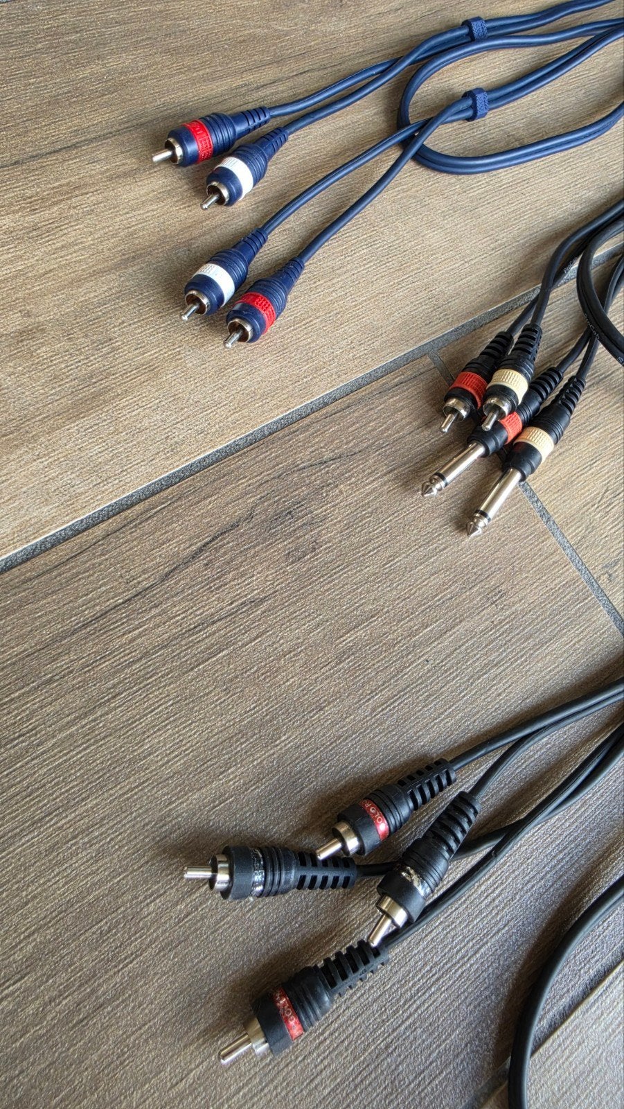 2xrca naar rca en 1x rca naar jack, Muziek en Instrumenten, Kabels en Stekkers, Ophalen