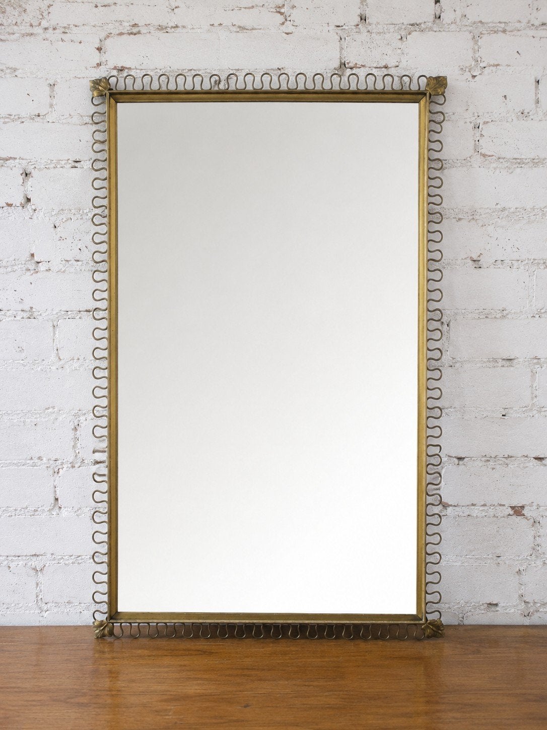 Grand Miroir Vintage  Style Josef Frank /Hollywood Regency, Enlèvement