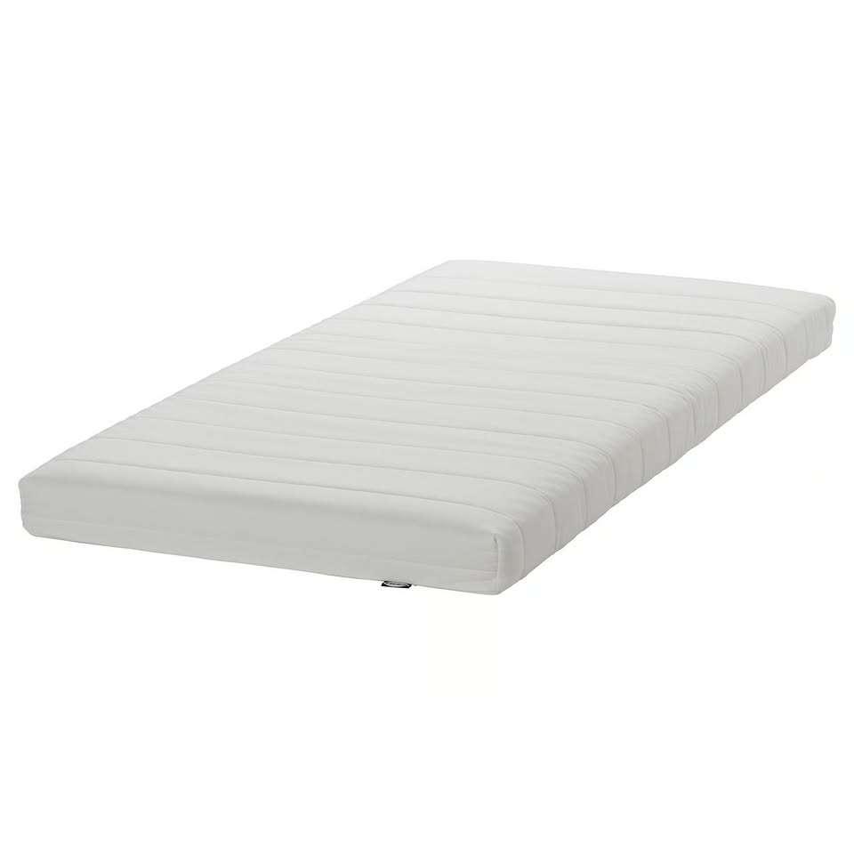 ÅFJÄLL Matelas en mousse, ferme/blanc, 90x200 cm, Neuf, 90 cm, Matelas, Une personne