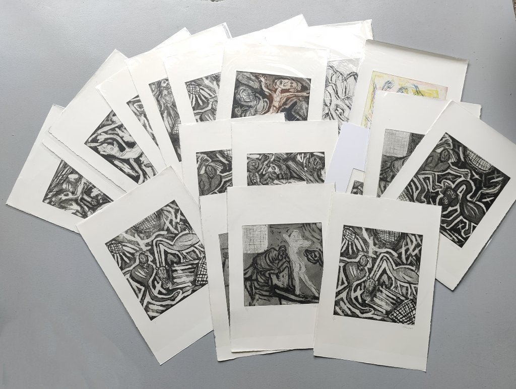 ART BRUT / 20 gravures (Oeuvres signées), Antiquités & Art, Enlèvement