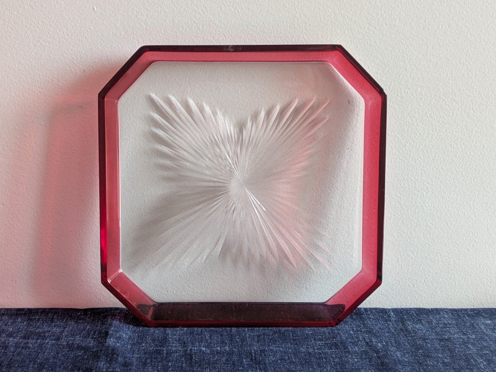 plateau en cristal, Antiquités & Art, Enlèvement ou Envoi