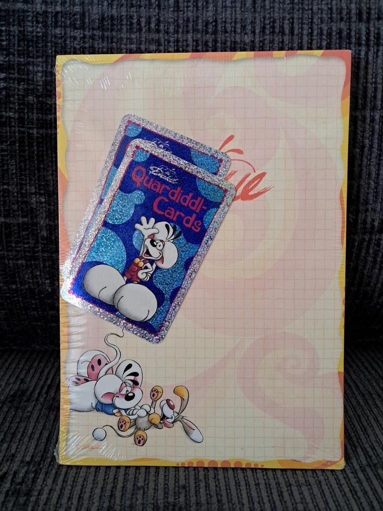 Bloc Diddl A5 sous blister avec 2 Quardiddl-Cards, Enlèvement ou Envoi, Diddl, Neuf, Papier, Carte ou Papeterie