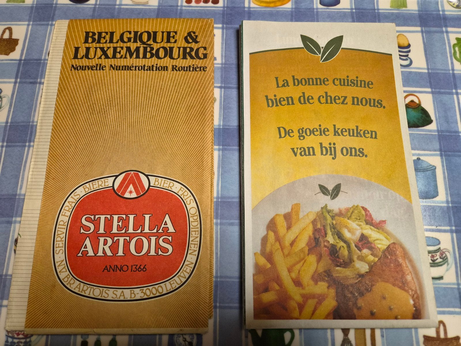 2 cartes routières publicitaires, Enlèvement ou Envoi, Utilisé, Belgique, Autres types
