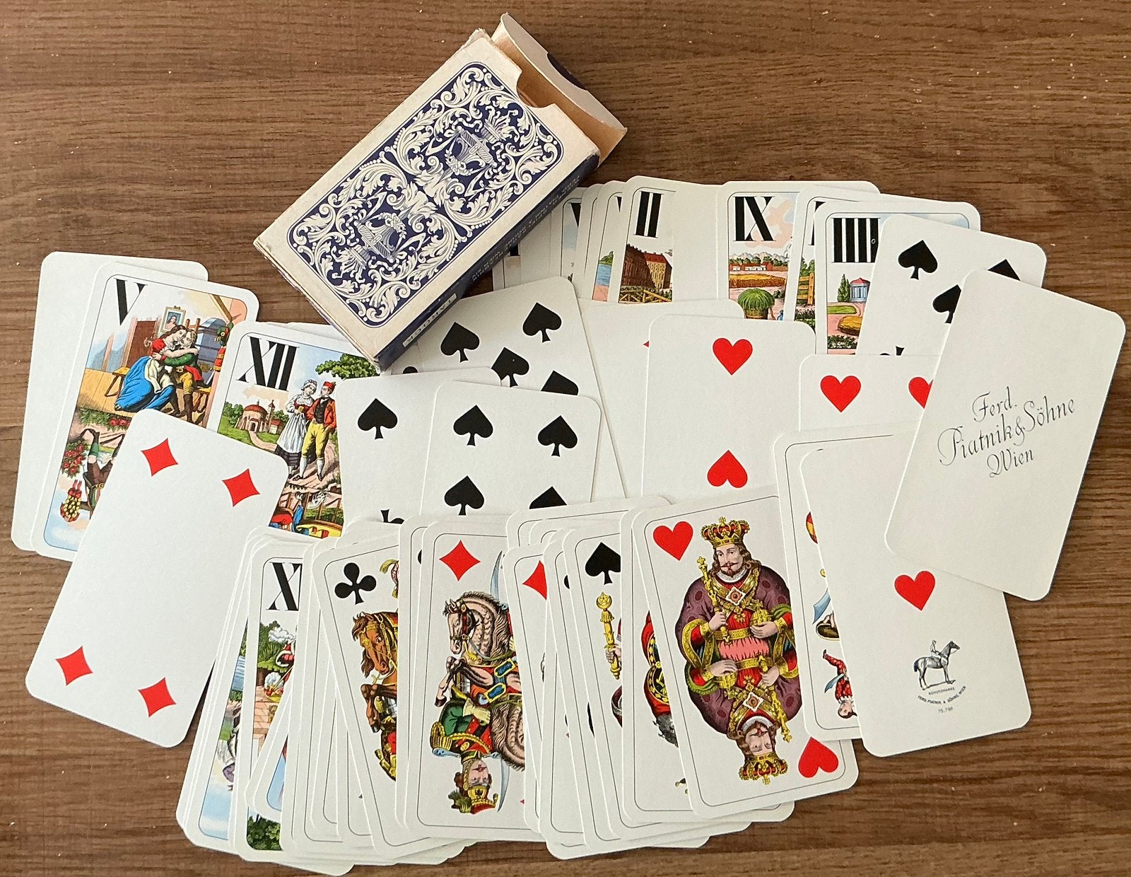 Ancien jeu de cartes PIATNICK, Collections, Enlèvement ou Envoi, Comme neuf, Carte(s) à jouer