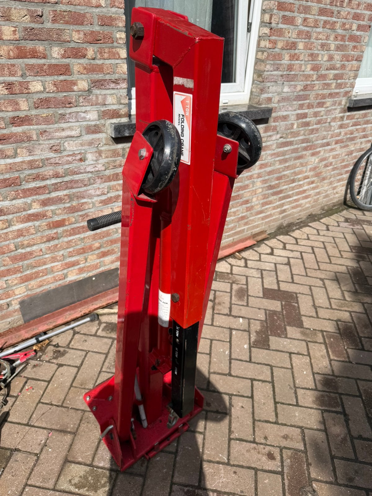 Werkplaatskraan, Ophalen, Gebruikt
