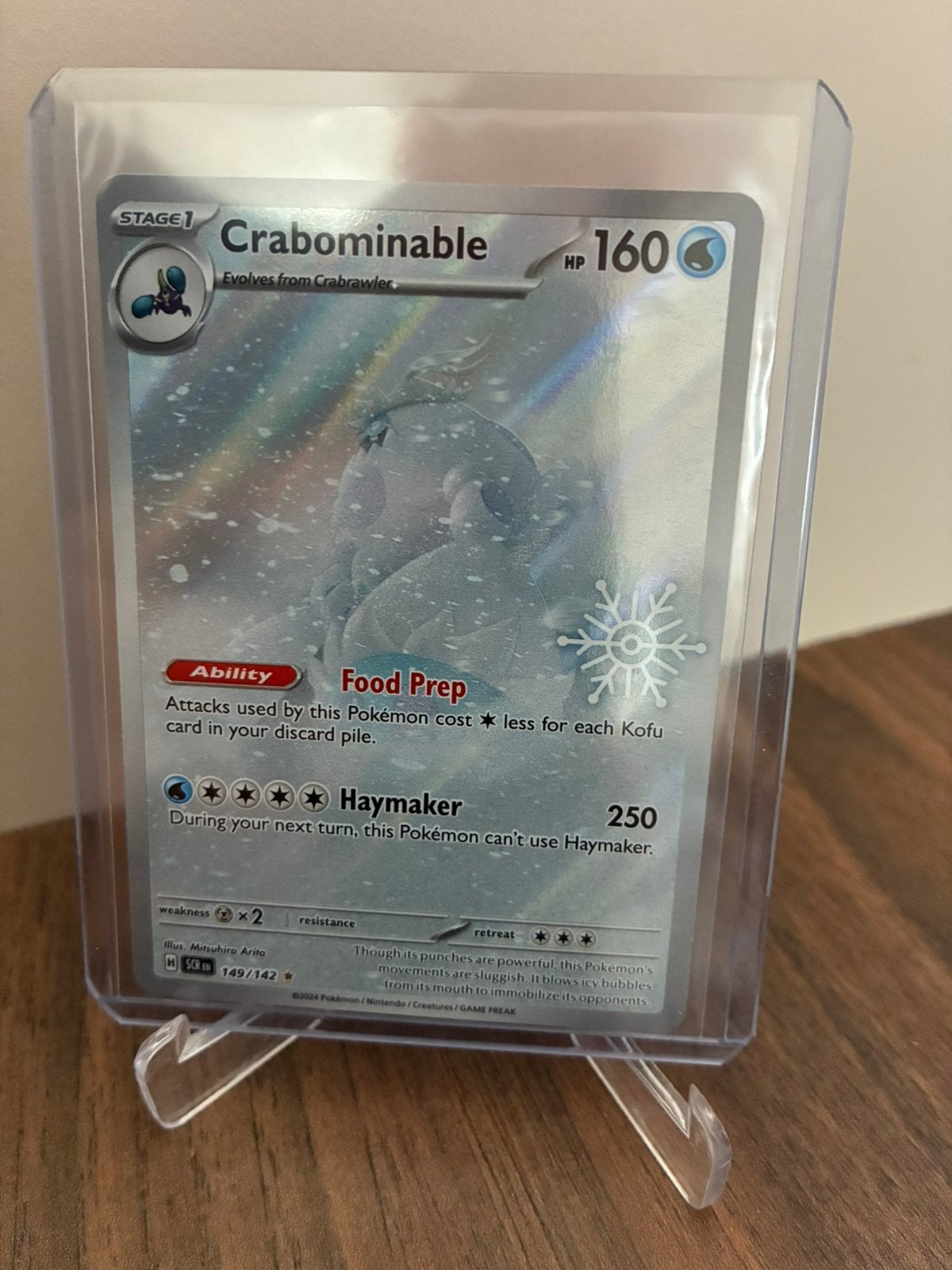 Pokemon crabominable stellar crown, Ophalen of Verzenden, Zo goed als nieuw, Booster