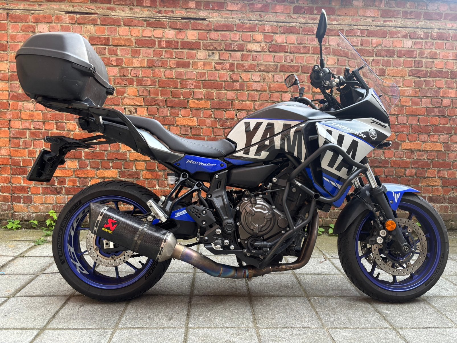 Ligne complète Akrapovič Racing Yamaha Tracer 7 / MT-07, Motos, Enlèvement