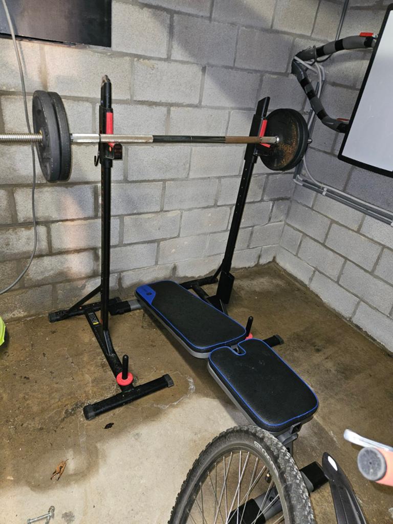 Fitnessmaterialen, Sport en Fitness, Fitnessmaterialen, Ophalen of Verzenden, Gebruikt, Borst, Fitnessbank