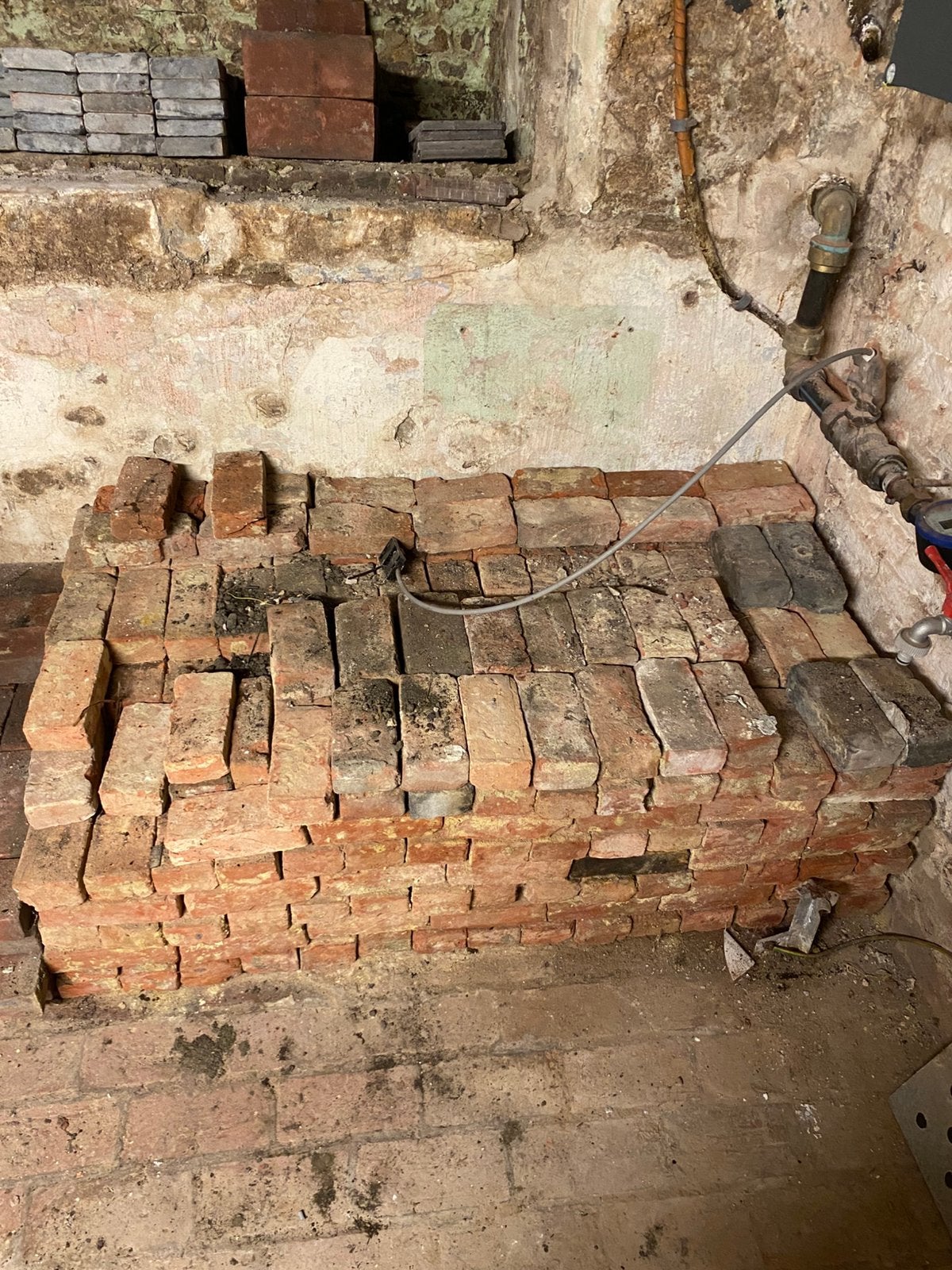 Bakstenen 5 x 8 x 17cm, 'boerkes', Doe-het-zelf en Bouw, Metselstenen, Ophalen, Zo goed als nieuw, Bakstenen