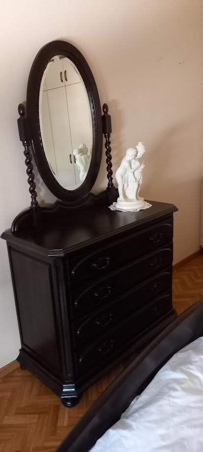 Rustieke slaapkamer 2 persoons + lattenbodem en matras, Enlèvement, Utilisé