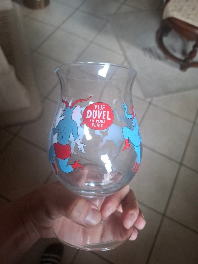 Duvel Parra (wit), Verzamelen, Ophalen of Verzenden, Zo goed als nieuw, Glas of Glazen, Duvel