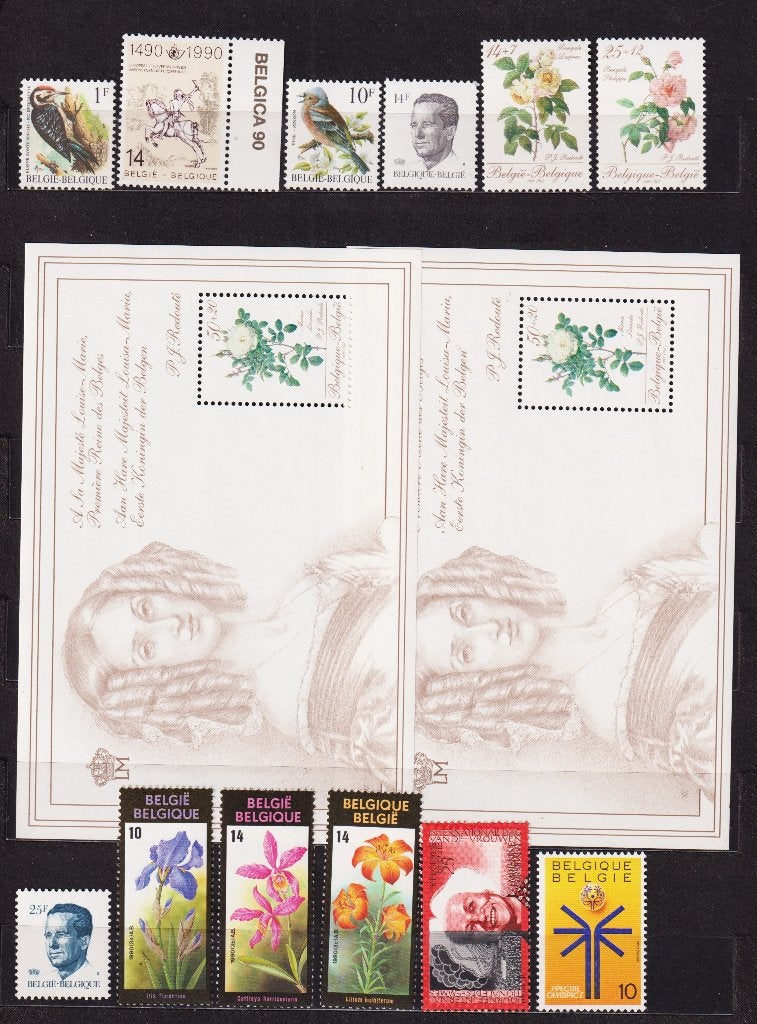 België 1990 compleet jaar **, Verzenden, Postfris, Postfris