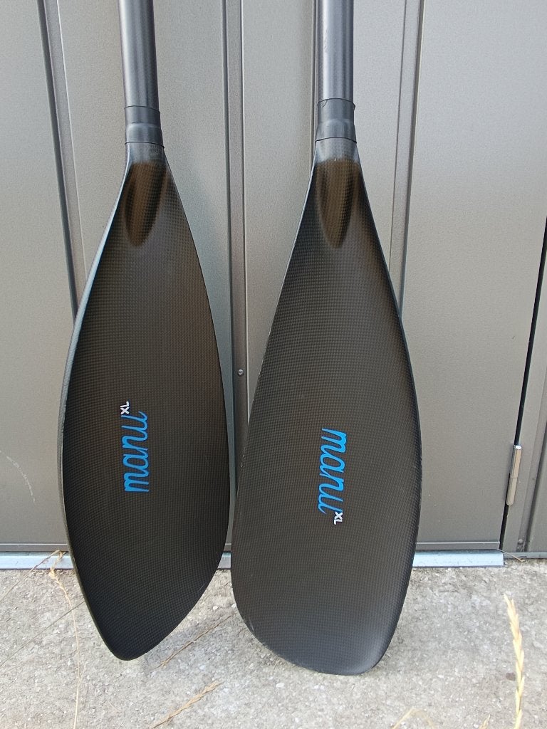 Kajak RK Composites Manu XL Hollow Paddle, Ophalen, Gebruikt, Eén persoon, Met peddels